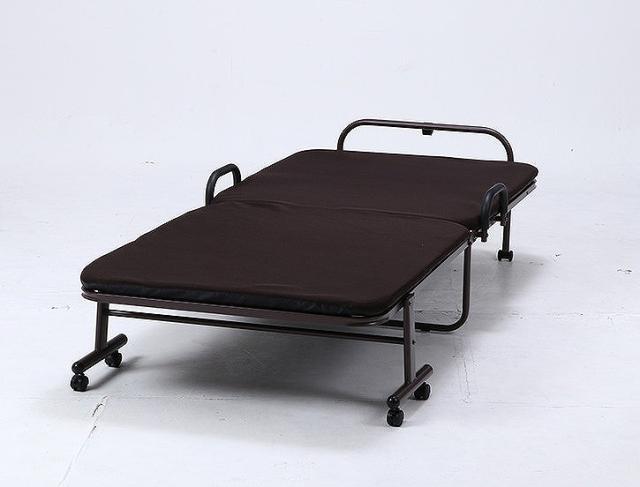 ワンタッチベッド フリーロック42段 高床タイプ W975×D2070×H500mm 385mm スチール おしゃれ(代引不可)【送料無料】_1
