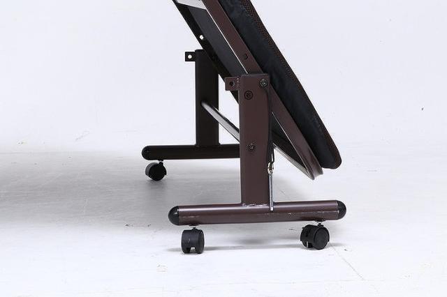 ワンタッチベッド フリーロック42段 高床タイプ W975×D2070×H500mm 385mm スチール おしゃれ(代引不可)【送料無料】_6
