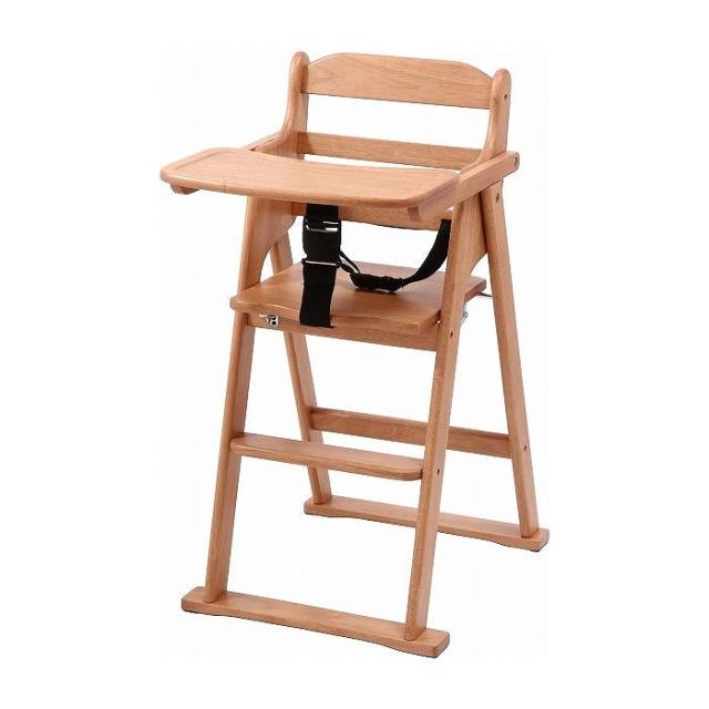 木製折り畳みベビーチェアー W430×D630×H830mm ラバーウッド おしゃれ ナチュラル(代引不可)【送料無料】の通販は 9,795円
