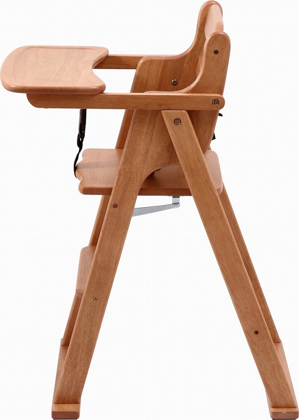 木製折り畳みベビーチェアー W430×D630×H830mm ラバーウッド おしゃれ ナチュラル(代引不可)【送料無料】_4