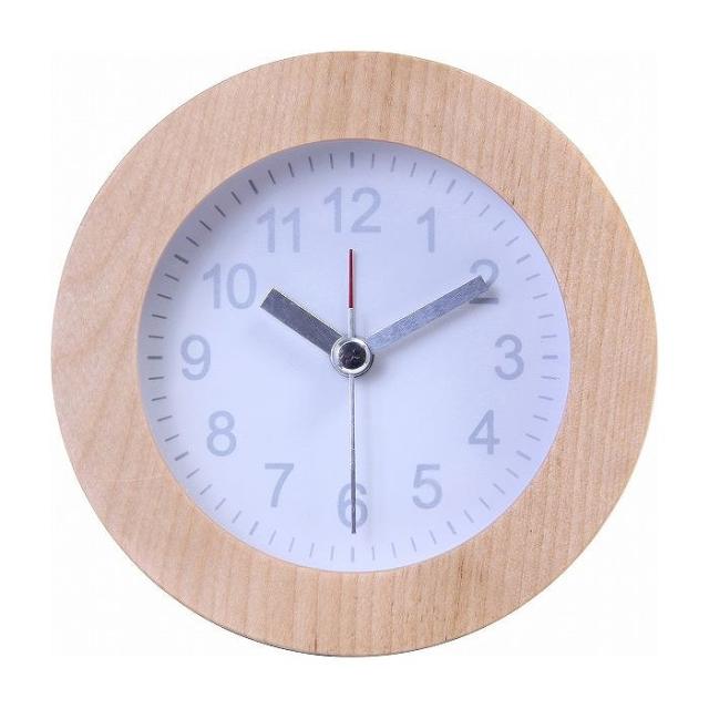 置時計 ウッド ラウンド W102 D42 H102mm 天然木 ウォッチ おしゃれ ホワイト 代引不可 の通販はau Pay マーケット リコメン堂