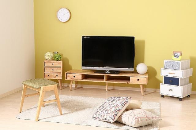 Natural Signature TVボード W1500×D400×H365mm 天然木(ラバーウッド) おしゃれ テレビ台 ローボード(代引不可)【送料無料】_4