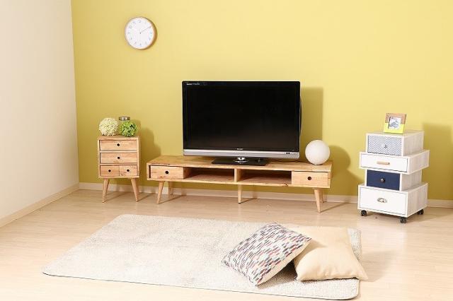 Natural Signature TVボード W1500×D400×H365mm 天然木(ラバーウッド) おしゃれ テレビ台 ローボード(代引不可)【送料無料】_5