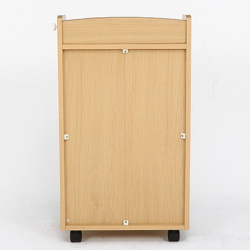 ミニリビングラック ホワイト×ナチュラル W415×D290×H750mm おしゃれ(代引不可)【送料無料】_3