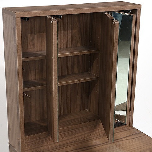 ドレッサー(三面鏡) スツール付き W600×D390×H1300mm おしゃれ 収納