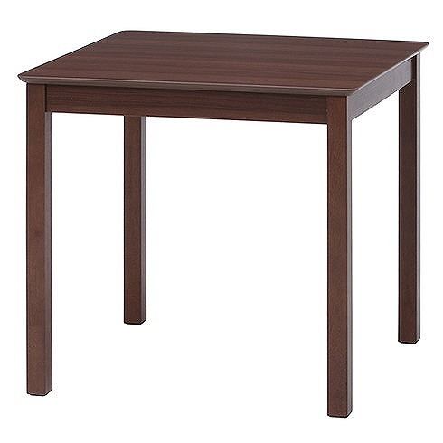 ダイニングテーブル W750×D750×H720mm 天然木 MDF おしゃれ ブラウン(代引不可)【送料無料】 8,347円
