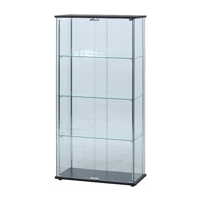 ガラスディスプレイケース(クリア) W800×D400×H1620mm 強化ガラス おしゃれ(代引不可)【送料無料】