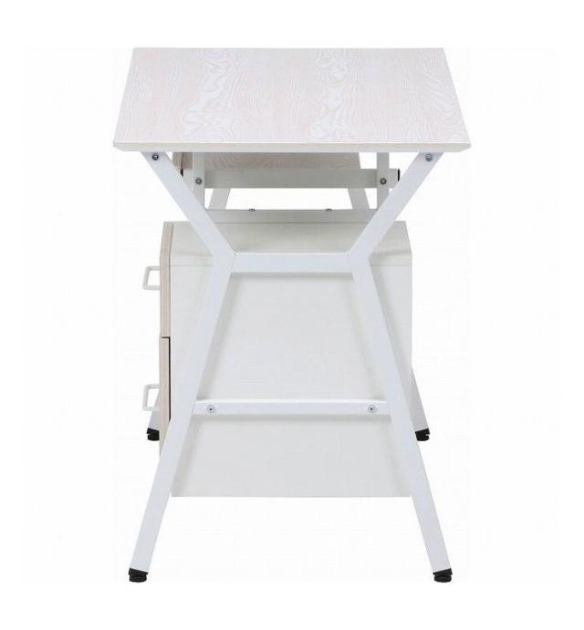 デスク ホワイト 幅100cm 奥行54cm 高さ72cm(代引不可)【送料無料】_3