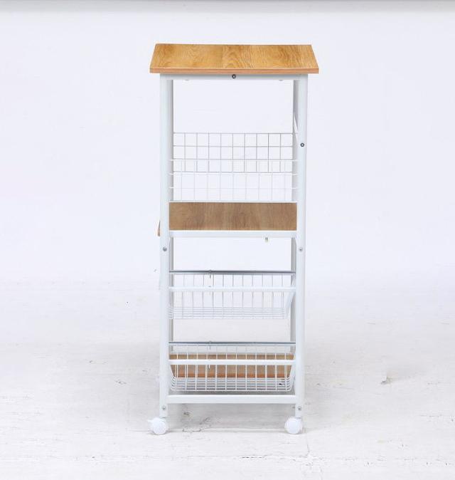 レンジワゴン 幅60×奥行46×高さ103.5cm 合成樹脂化粧パーティクルボード スチール(代引不可)【送料無料】の通販は