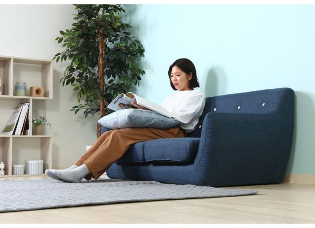 ソファ 2人掛け 幅134 パッチワーク おしゃれ 北欧 ファブリック カフェ ソファー sofa 二人掛け 2P ローソファ フロアソファ かわいい(代引不可)【送料無料】_11