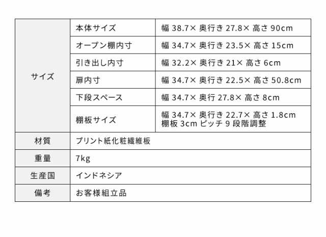 ルーター収納ボックス 電話台 Wi-Fi ラック 幅38 ケーブルボックス