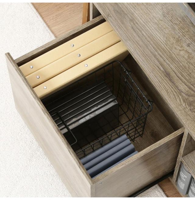 S.H.Figuarts フィギュアーツ ドラゴンボールGT 超17号 TVボード 幅119cm 40型対応 木目調 北欧 引き出し 収納 オープン