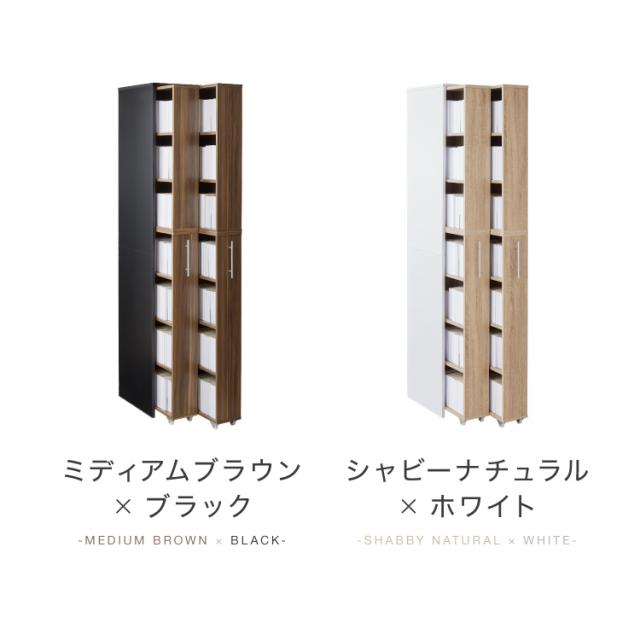 本棚 スライド スリム 2列 大容量 キャスター付き スライド本棚 書棚 隙間 収納 省スペース コンパクト コミックラック CDラック おしゃれ 省スペース 北欧 シンプル 収納ラック 隠せる【送料無料】_2