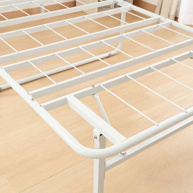 折りたたみパイプベッド 工具不要 easy BK GY ベッド 寝具 パイプベッド 折りたたみ ベッド 寝室(代引不可)【送料無料】_12