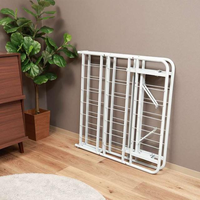 折りたたみパイプベッド 工具不要 easy BK GY ベッド 寝具 パイプベッド 折りたたみ ベッド 寝室(代引不可)【送料無料】_13