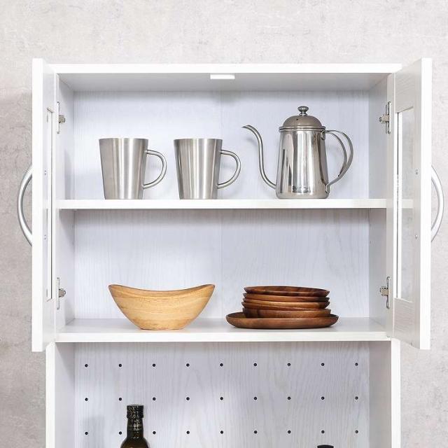 ※ ハイキッチンボード 幅59×高さ180 オークホワイト [5139] ハイキッチンボード 幅59×高さ180 オークホワイト [5139] 食器棚 高さ