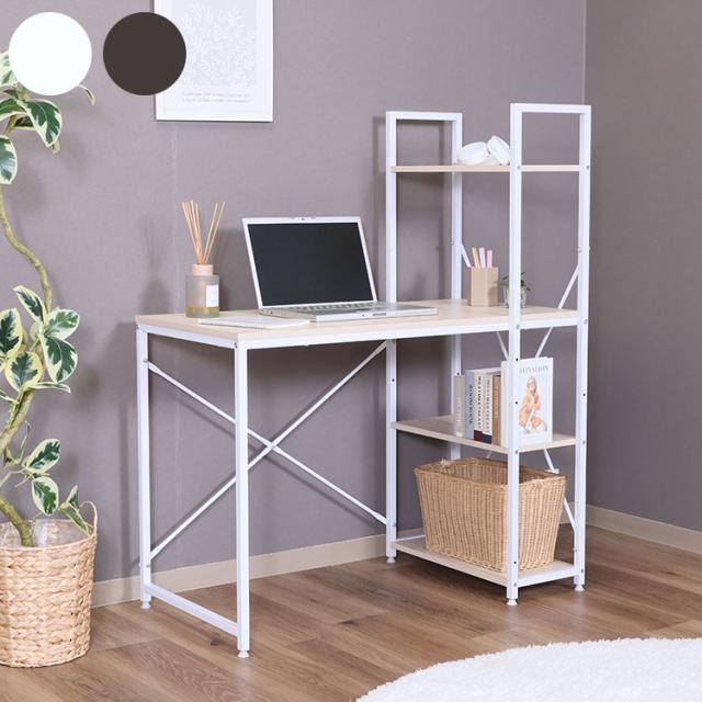 ラック付きデスク アチーブWN アチーブOAK デスク(代引不可)【送料無料】