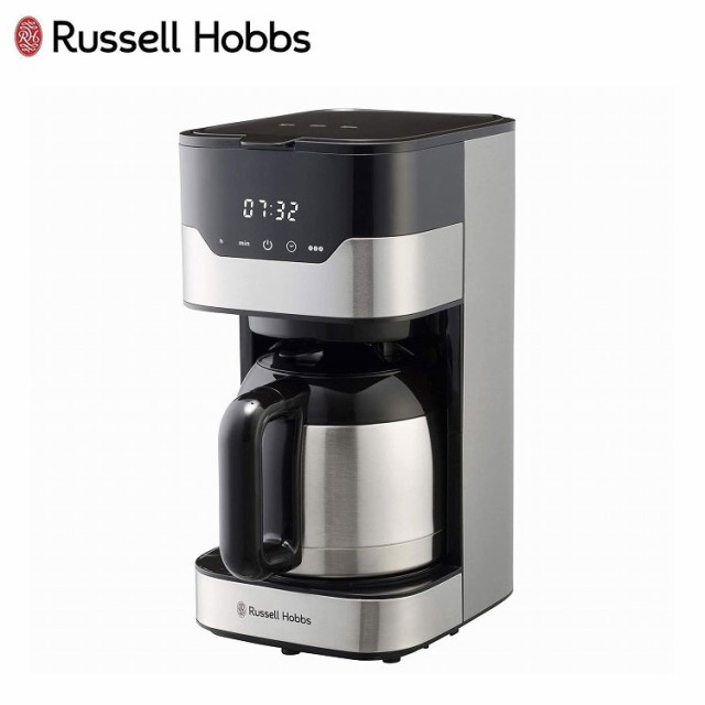 ラッセルホブス コーヒーメーカー グランドリップ 8杯 7653JP ペーパーフィルター不要 タイマー 自動 電動 Russel Hobbs おしゃれ【送料