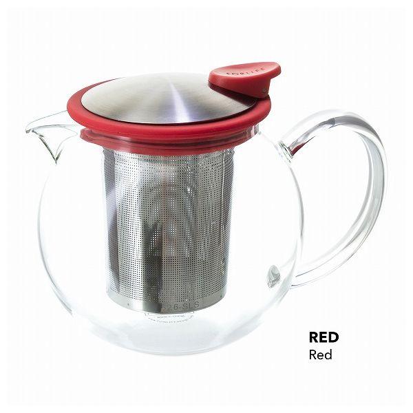 ボラ ガラスティーポット750ml レッド 赤 FOR LIFE フォーライフ【送料無料】の通販は