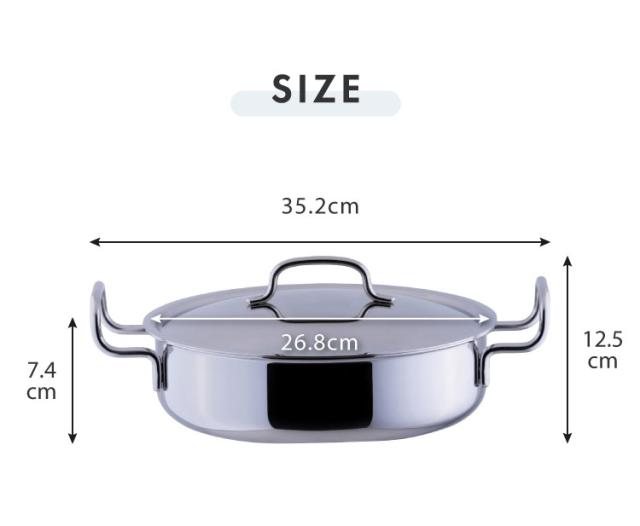 宮崎製作所 ジオ GEO-25T 両手鍋 売れ筋 25cm(5.6L) （1点） GEO ジオ