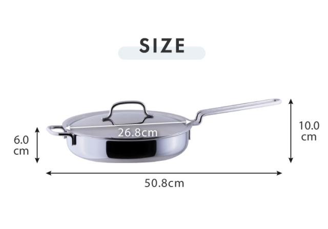 ジオ・プロダクト 日本製 ソテーパン 25cm GEO-25ST ガス火・IH対応