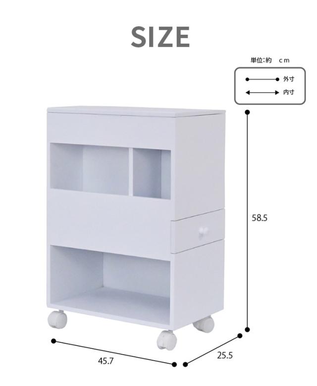 完成品 コスメワゴン ドレッサー ドレッサーワゴン サイドテーブル
