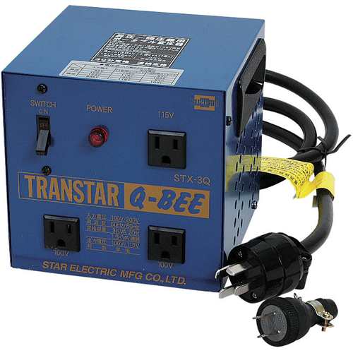 スズキット・トランスター‐Q−BEE・STX-3Q 電動工具:電工ドラム・コード:変圧器(トランス)【送料無料】の通販は