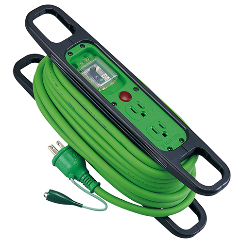 日動 ハンドリールアース付緑 HR-EB102-G10M(代引不可)【送料無料】