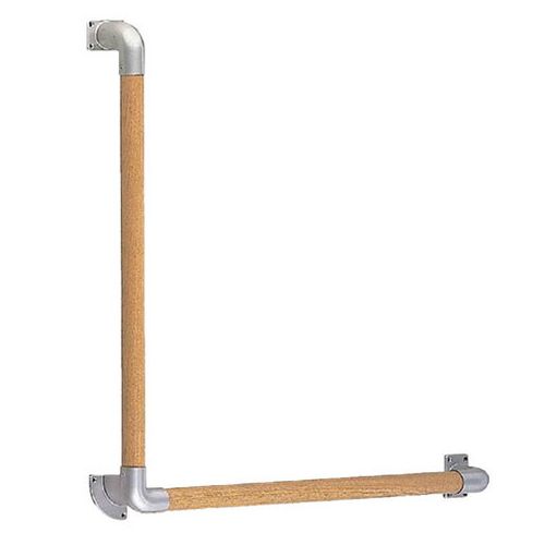 清水 丸棒手すりL型 BR-513-SI/LO【送料無料】