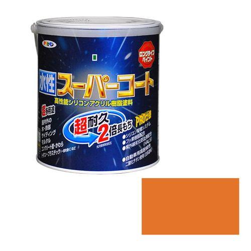 アサヒペン 多用途-水性スーパーコート 1.6L-ラフィネオレンジ【送料無料】の通販は