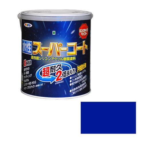 アサヒペン 多用途-水性スーパーコート 1.6L-アオ【送料無料】の通販は 5,210円
