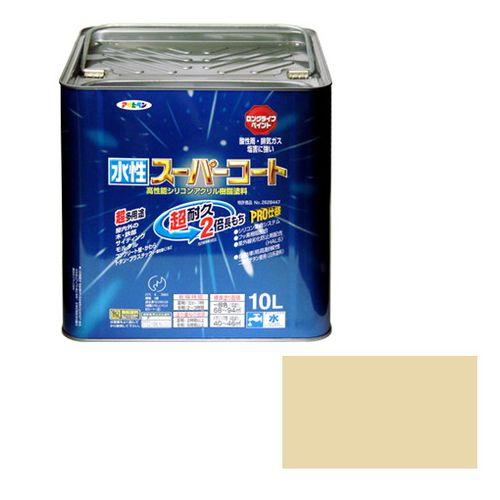 アサヒペン 多用途-水性スーパーコート 10L-ティントベ-ジュ【送料無料】
