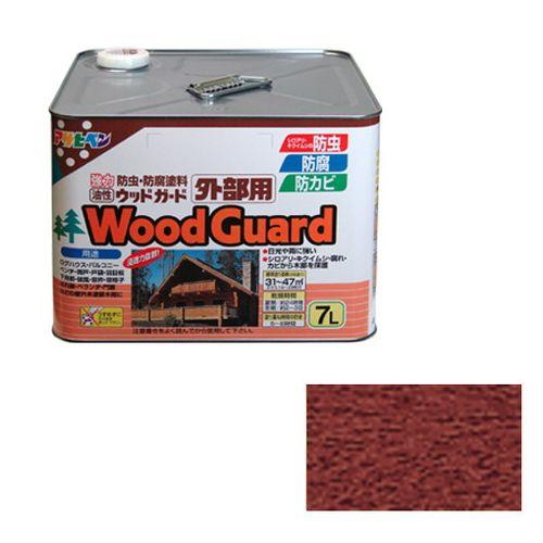 アサヒペン 油性ウッドガード外部用 7L-マホガニー-07【送料無料】
