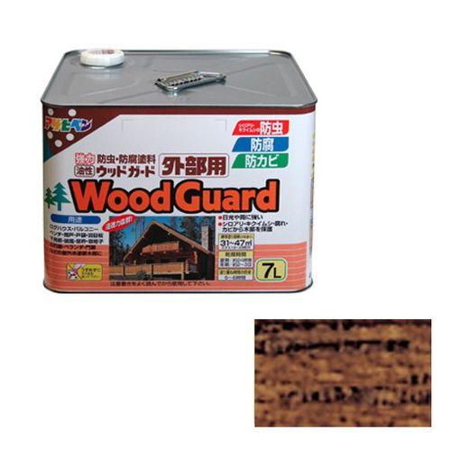 アサヒペン 油性ウッドガード外部用 7L-ウォルナット-11【送料無料】