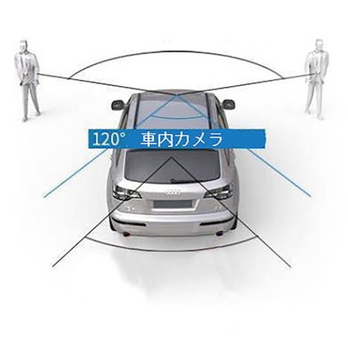 新型3画面同時記録ドライブレコーダー(駐車監視モード付) 4インチ 煽り運転 あおり 防犯 エンジン連動 自動ロック 夜間 音声録音(代引不_4