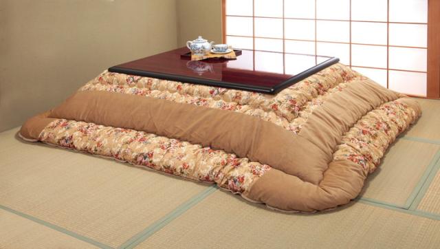 日本製 こたつ掛布団 205×285cm ベロアパッチ 光沢 手触り ベロア パッチワーク ラウンド加工 こたつ 布団 ベージュ グリーン(代引不可)_1