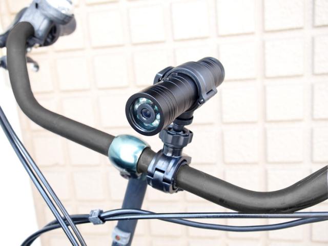 自転車用ドライブレコーダー LED ライト付き ドライブレコーダー