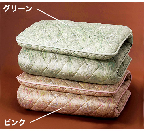 日本製 ウール混CVマット敷布団 ダブル 防ダニ 抗菌防臭加工 かわいい おしゃれ 暖かい 寒さ対策 防寒(代引不可)【送料無料】_1
