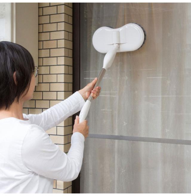 ファミラ スピンマジック 8点セット 立ったまま床掃除 回転モップ 電動モップ 回転モップクリーナー 床掃除 水拭き 高速回転 モップ 充電式 コードレス ステシック型(代引不可)【送料無料】_1