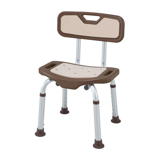 アルミ製シャワーベンチ ブラウン 入浴用 お風呂 椅子 イス チェア ステップ お年寄り 介護(代引不可)【送料無料】の通販は 7,980円