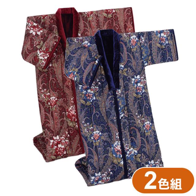 かいまき布団 2色組 足ポケット ボア付き 花柄 着る布団 着る毛布 寝間着 遠赤綿入り あったか 暖かい 保温 冷え性 掛布団 毛布 寝具 布団 かいまき(代引不可)【送料無料】の通販は 10,764円