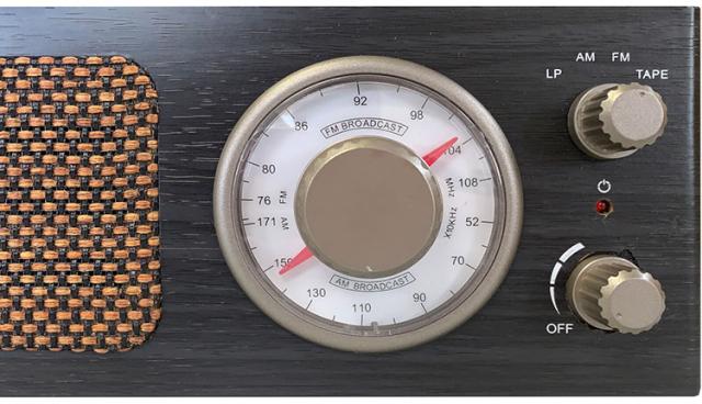 昭和レトロ簡単コンパクトレコードプレーヤー ラジオ AM ワイドFM対応 レコード カセットテープ 音楽再生 スピーカー内蔵 カセット プレーヤー レコプレ 3スピード(代引不可)【送料無料】_5