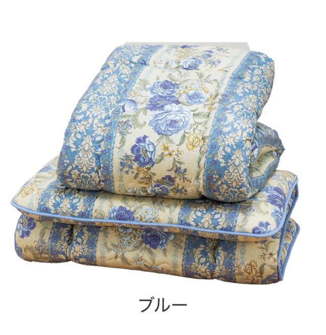 布団2点セット 日本製 シングル 掛布団 敷布団 フランス産ウール使用 軽量 抗菌 防臭 保温 弾力 防ダニ 綿 暖かい ポカポカ 布団 へたりにくい 寝具 寝室(代引不可)【送料無料】_2