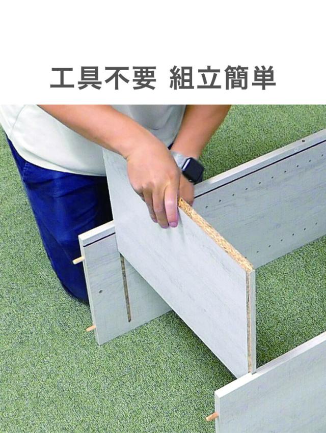 大容量本棚 幅60cm 6段 工具不要 組立簡単 可動棚 本棚 シェルフ オープンラック 木目 ブックシェルフ ラック コレクションケース ナチュラル おしゃれ 大容量 A4ファイル(代引不可)【送料無料_7