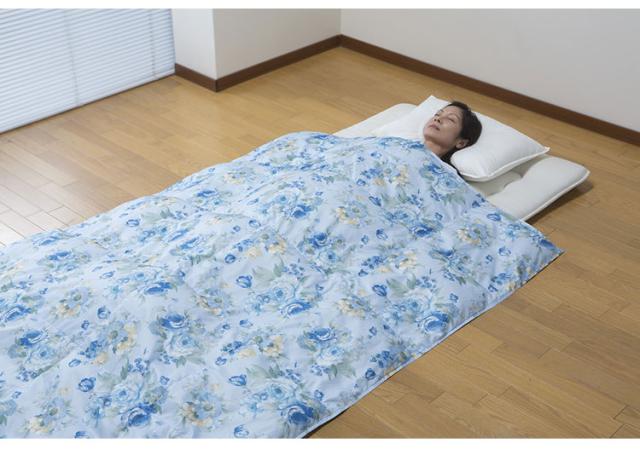 羽毛掛け布団 花柄ブルー 【公式通販】