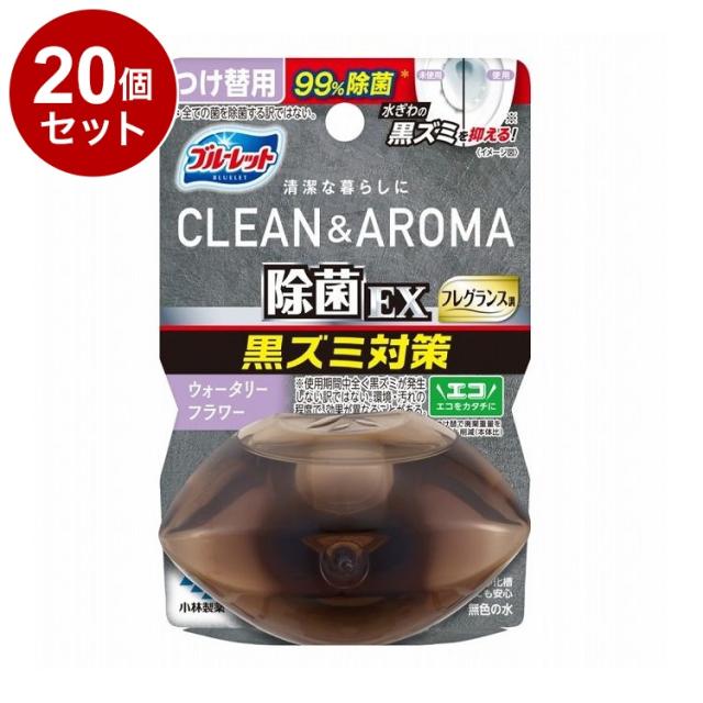 【単品20個セット】 小林製薬 液体ブルーレットおくだけ 除菌EXフレグランス クリーン&アロマ ウォータリーフラワー つけ替用 67mL【送料無料】