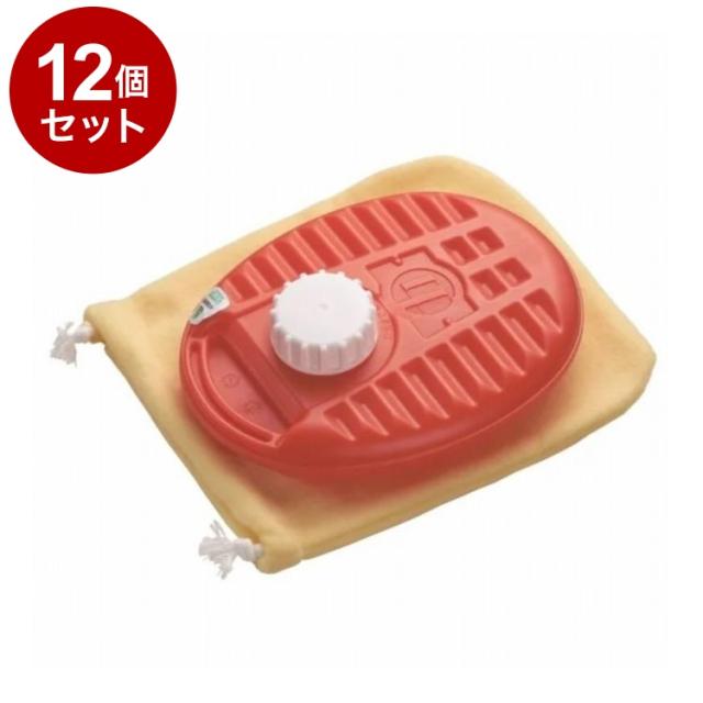 【単品12個セット】 湯たんぽ ポリゆた 600mL 袋付 オレンジ マルカ株式会社 ミニ ミニ湯たんぽ NP-OR【送料無料】
