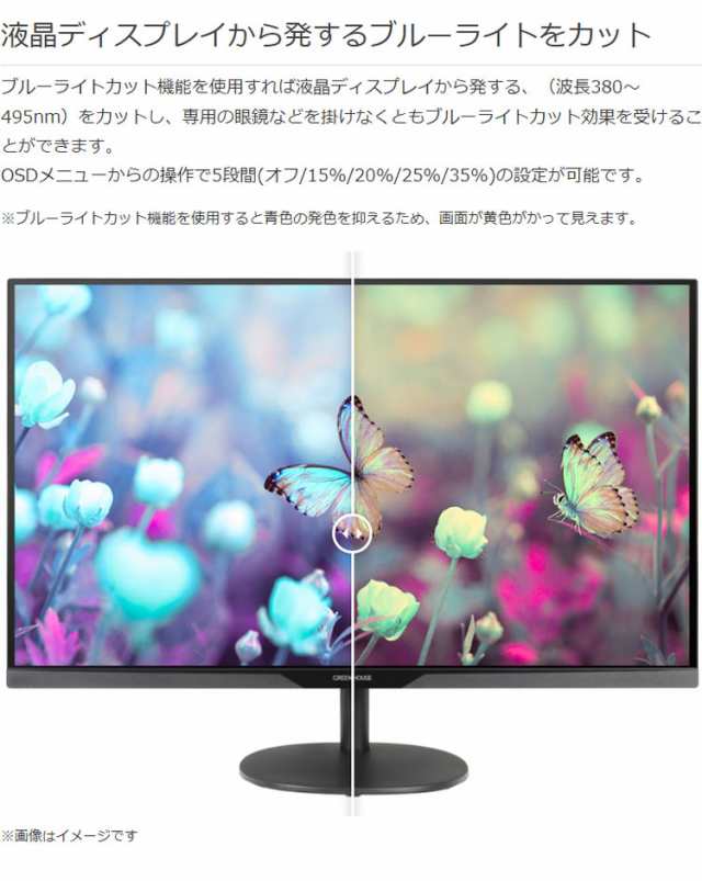 2ポートUSBハブ機能搭載 31.5型液晶ディスプレイ GH-LCW32C-BK PC モニター ディスプレイ PC用品 パソコン Green  House グリーンハウス【｜au PAY マーケット