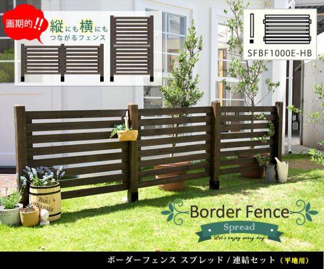 フェンス 木製フェンス 天然木製 ガーデンフェンス ガーデニング 枠 柵 仕切り 目隠し 境目 ベランダ(代引不可)【送料無料】_1