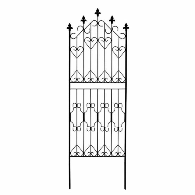 素材成分アイアンフェンス150 ロータイプ 2枚組 フェンス アンティーク ガーデン
